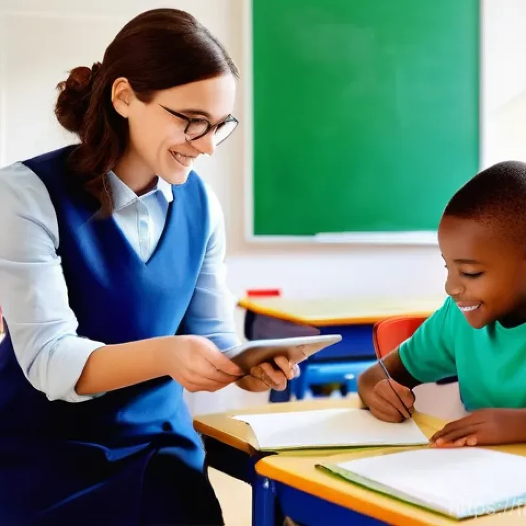 특수교육 상담 - **Prompt 1: Inclusive French Classroom Scene**
    A bright, modern French elementary school classro...