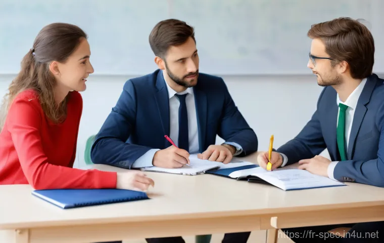 특수교육과 특수교육 행정 - **Prompt: Inclusive French Classroom with AESH Support**
    A bright, spacious, and modern French e...